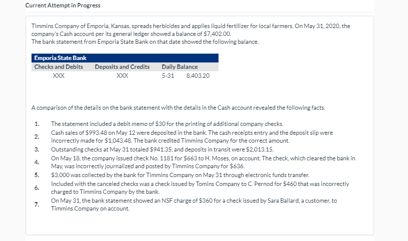  Current Attempt in Progress Timmins Company of Emporia, Kansas, spreads herbicides