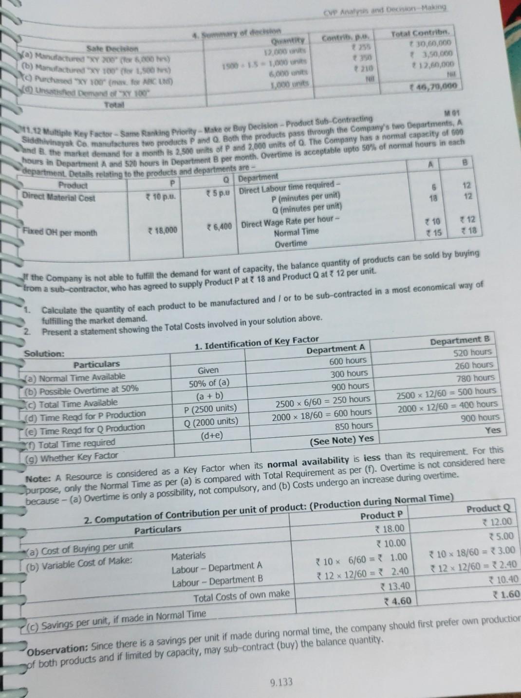 from the Supplier, due to lower costs of purchase. M 17 11.5