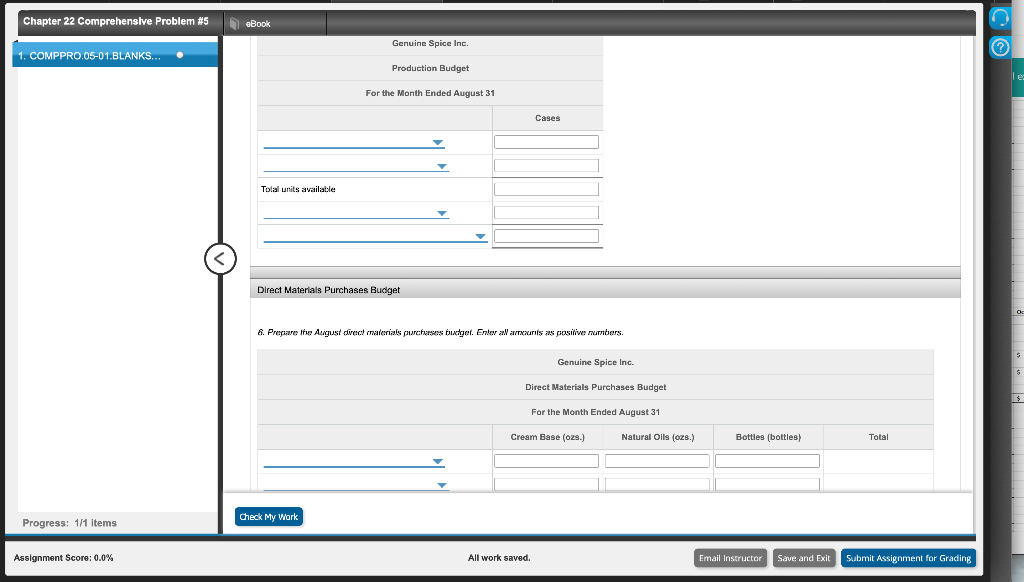 direct labor, and factory overhead costs are as follows: I e: DIRECT