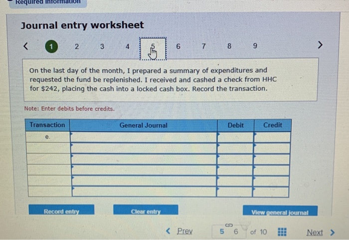 journal Journal entry worksheet 1 of 2 6 7 8 9 Tom