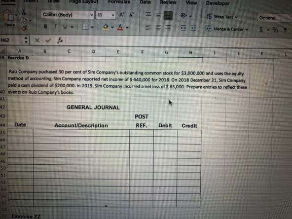  w e cayout Formulasata Review Mew Develop 11A A Calibri (Body)