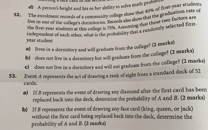  her ability to solve math problelli nunity college show that 40%