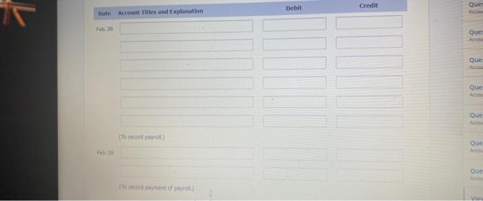 are presented below. Some amounts are intentionally omitted Gross earnings: Regular $40,200