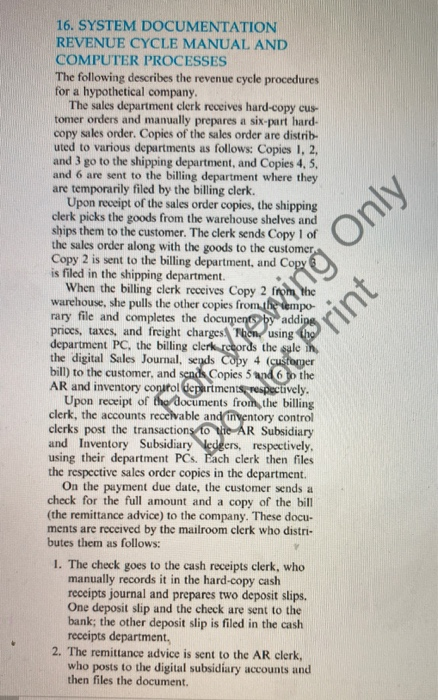 after reading this. fill up these chart to creat a flow chart.