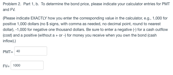 parts to this problem, each with 3 questions (to fill out the