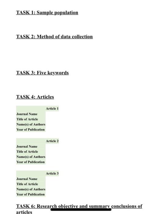 Part 1 1. Categorize and narrow down a sample population from general