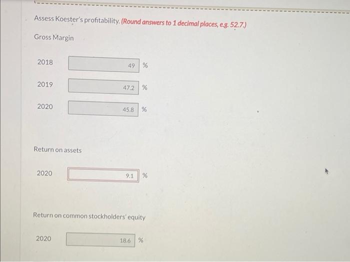 Sales revenue $5,179,016 $5,102,786 $4,960,100 Cost of goods sold 2,806,148 2,692,061 2,530,617
