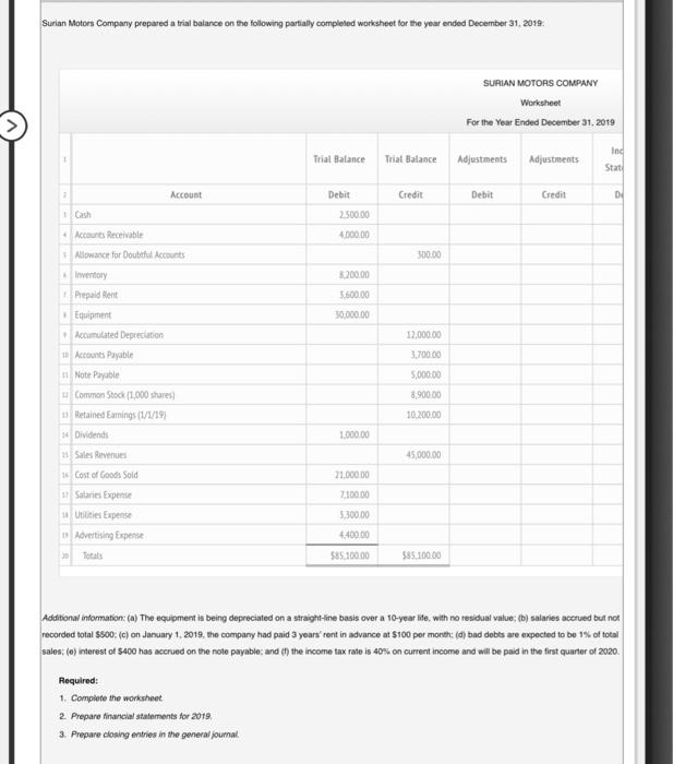 the first three pages are the instructions please complete the worksheet on