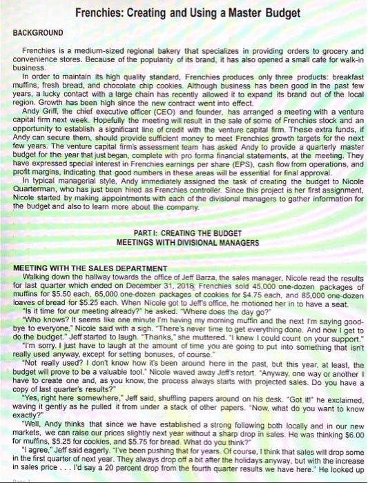 i just need to know how to do the excel sheets with