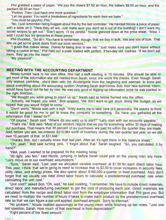 a Master Budget BACKGROUND Frenchies is a medium-sized regional bakery that specializes