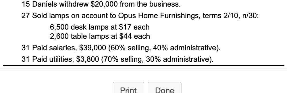 and on hand at the end of the period. Remember, for the