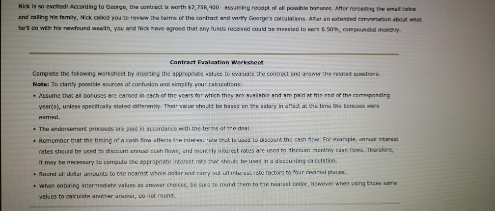Nick Nohitter hereafter referred to as the "Player, is offered a four-year