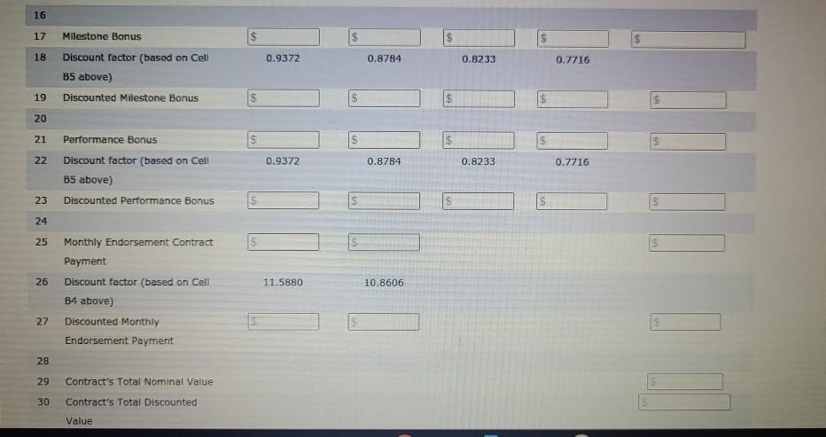 at the end of each month in the contract term. Under the