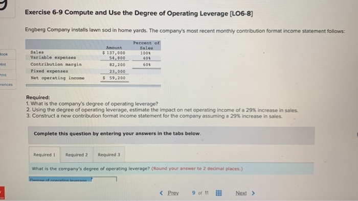 the original data. How much will net operating income increase (decrease) per
