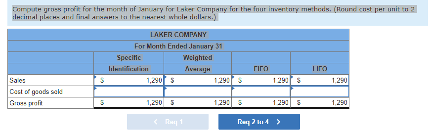 information for the Exercises below. (Algo) [The following information applies to the
