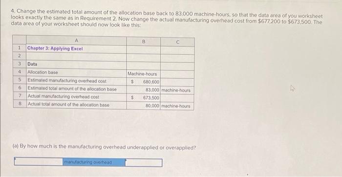 the numbers in the data area of your worksheet so that it