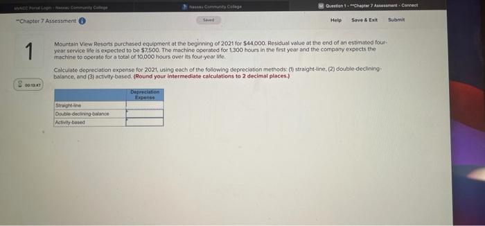  MCCCC Mycolage Question 1 - Chapter 7 Astment Contact Chapter 7