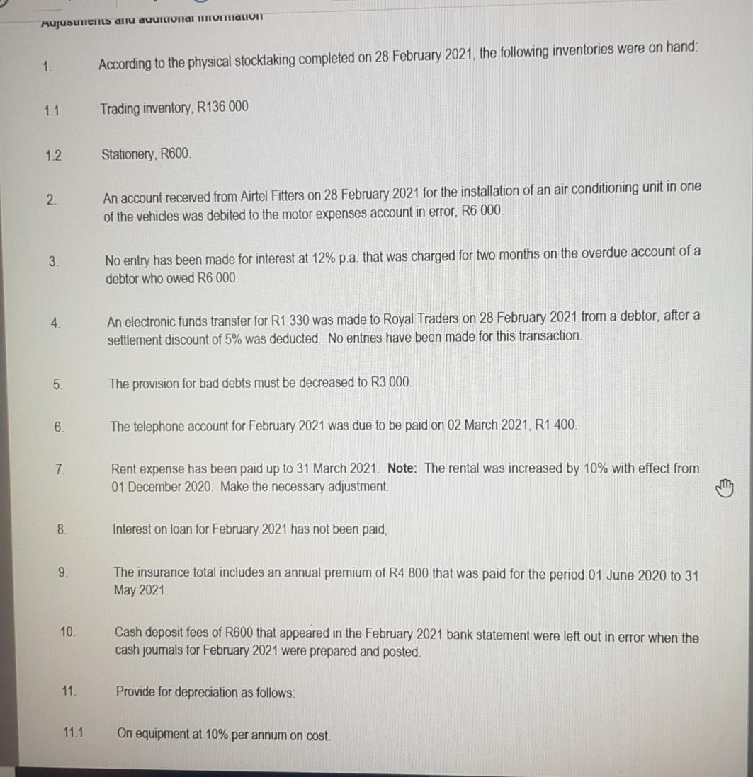 given below were extracted from the accounting records of Royal Traders on