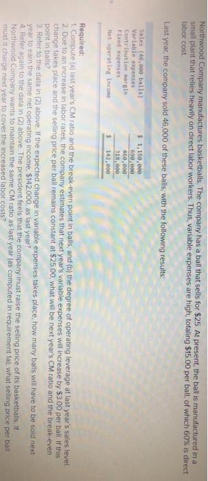  please complete questions Req 5, Req 6A and Req 6B! Northwood