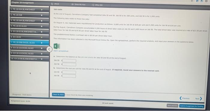  Chapter 1 Assignment 1 PALANESHEET Sot 2. PE 19.010 the and