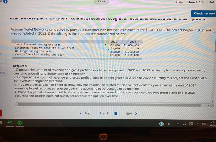  Saved Help Save & Exit Sub Check my work Exercise 0-13
