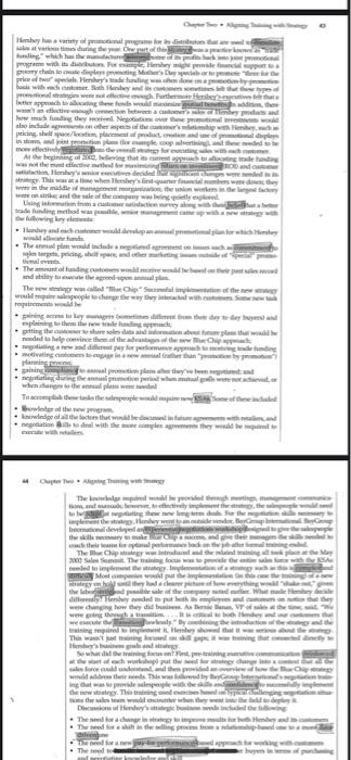 " Human Resource Development Course " related to the Hershey case study: