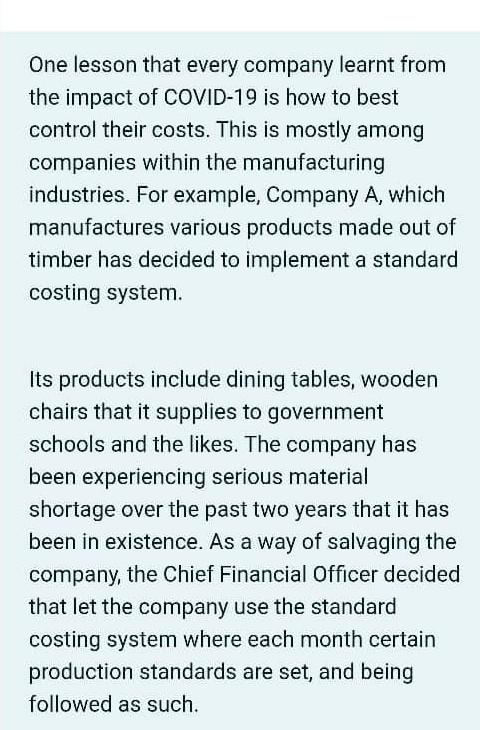 please answer One lesson that every company learnt from the impact