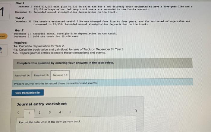 $23,515 canh plus $1,935 in sales tax for a new delivery truck