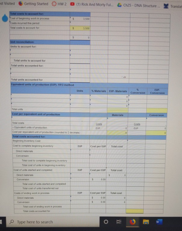 trail mix in two departments roasting and blending Direct materials are added