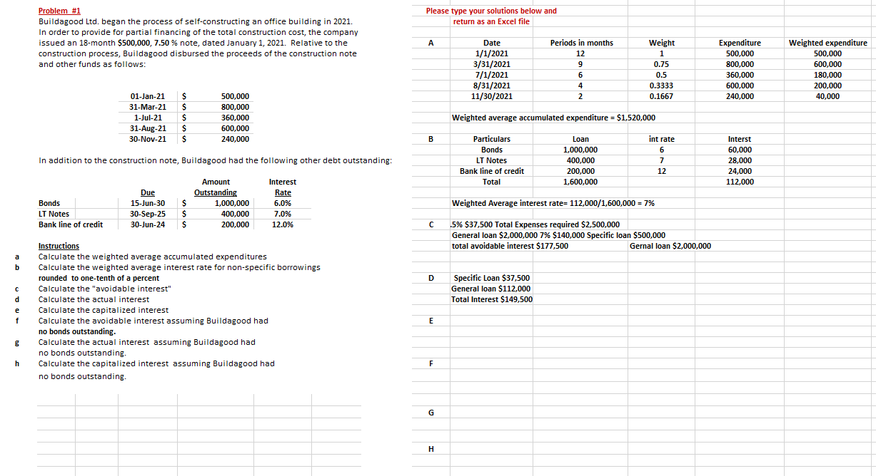 This is my third time posting this question I need F,G,H answered