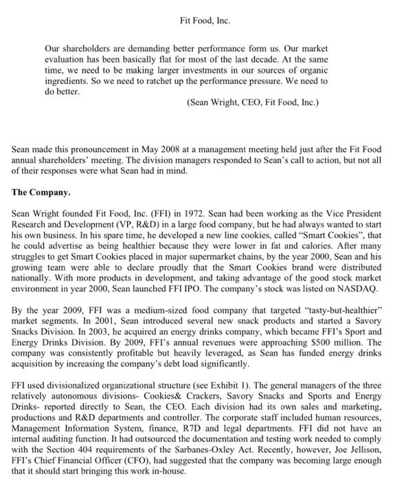  Sean made this pronouncement in May 2008 at a management meeting