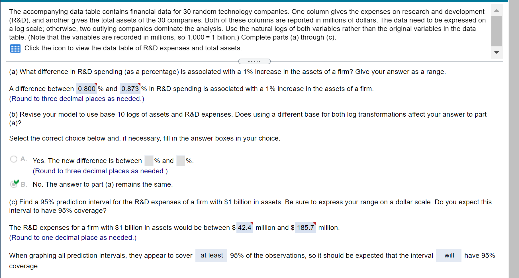 Please provide step by step explanation on how to do all parts