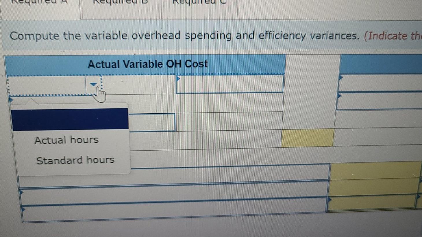 @ $10 per hour) Standard cost per unit $ 120.00 70.00 40.00