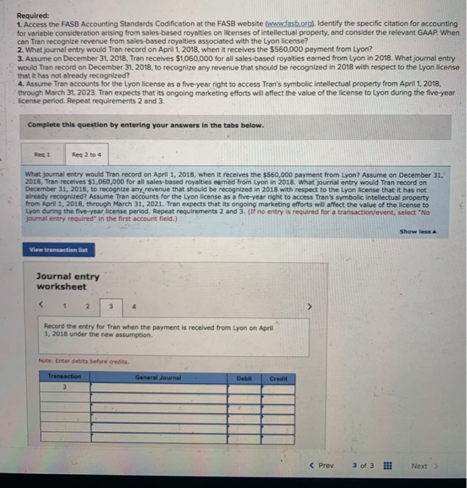 access to Tran's intellectual property, and then to pay Tran a royalty