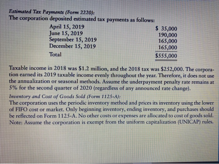 Sales, Inc. is located at 5500 Fourth Avenue, City, ST 98765. The