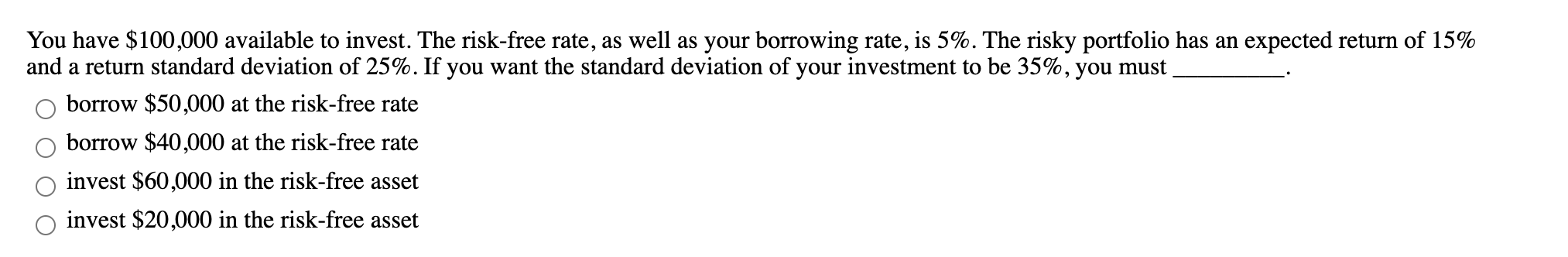 $20 per share, and in 1 year the investor sells the stock