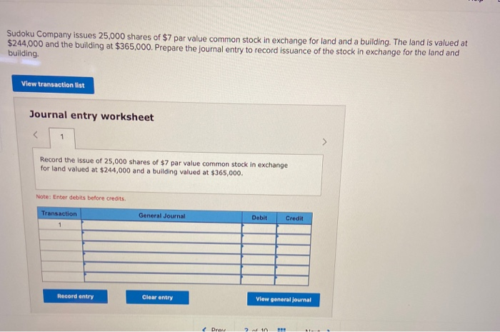 Prepare journal entries to record this event under each of the following