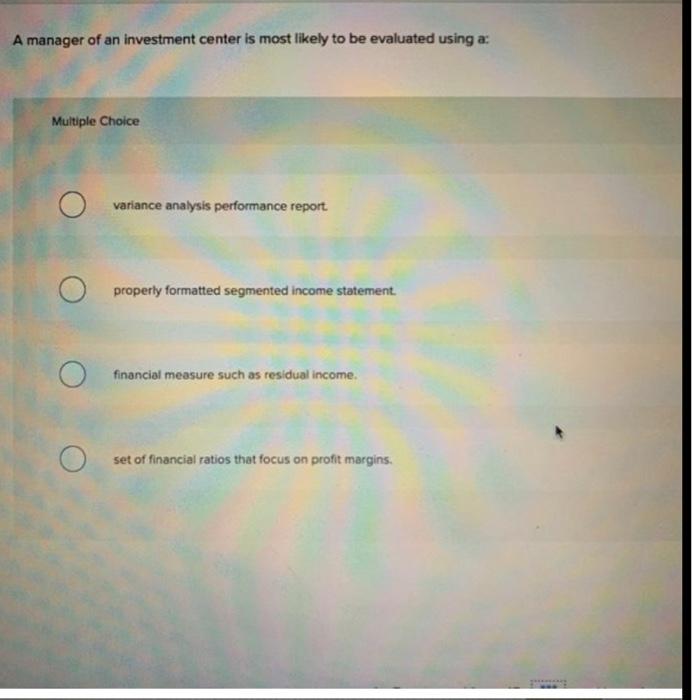the company's minimum required rate of return on average operating assets is