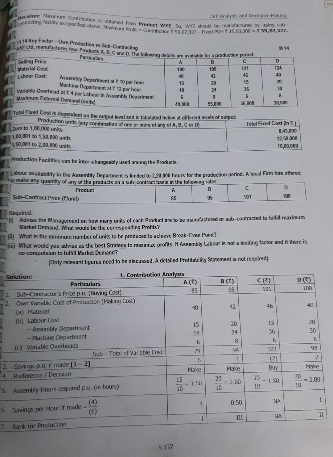 Old MathJax webview do all not blured CVP Analysis and Decision-Making Decision: