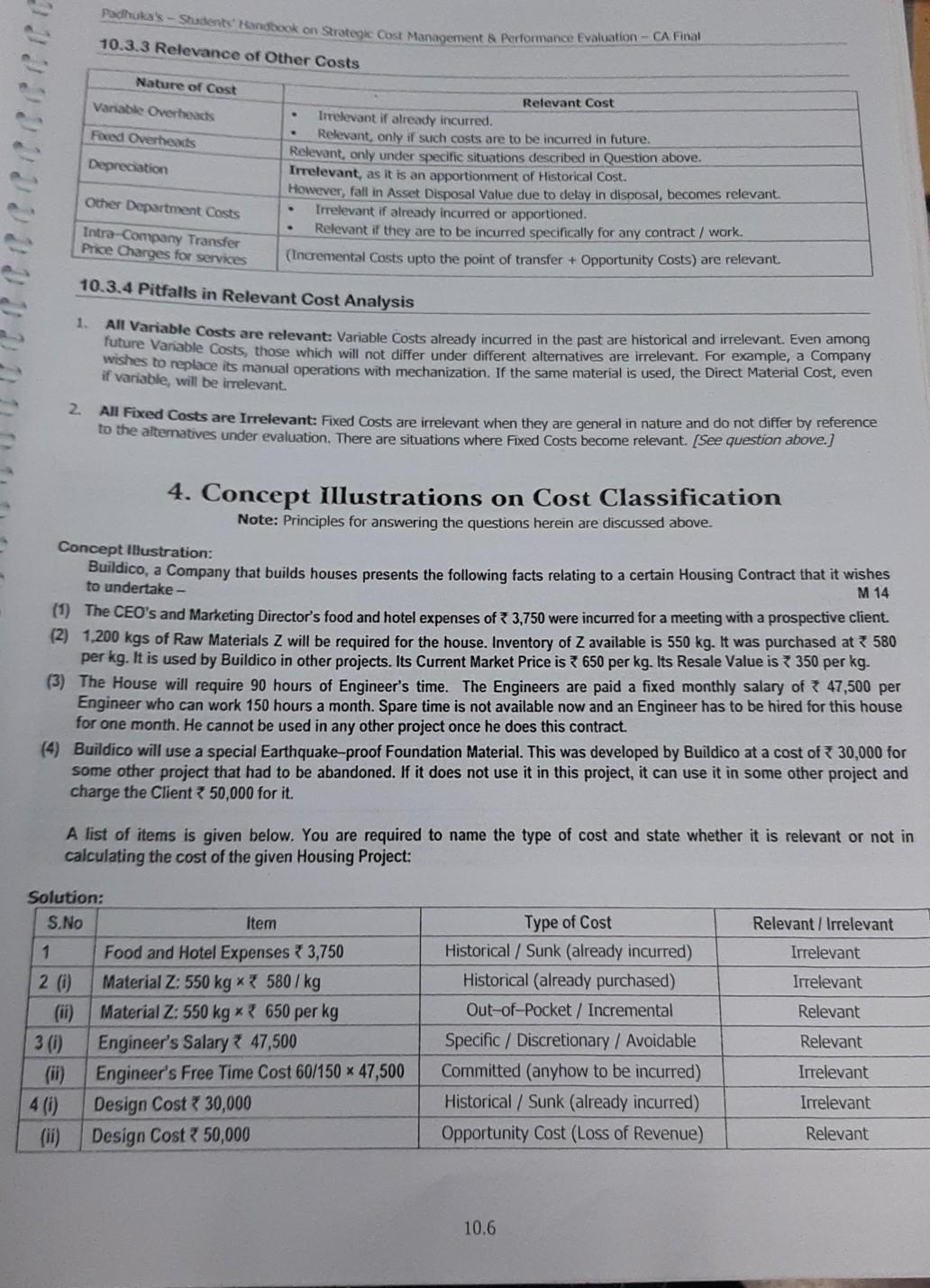50,07,327 - Fixed POH 15,00,000 = 35,07,327. 11.14 Key Factor-Own Production vs