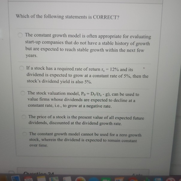 that's fine. Thank you. Question 12 3 pts Taggart Inc.'s stock has