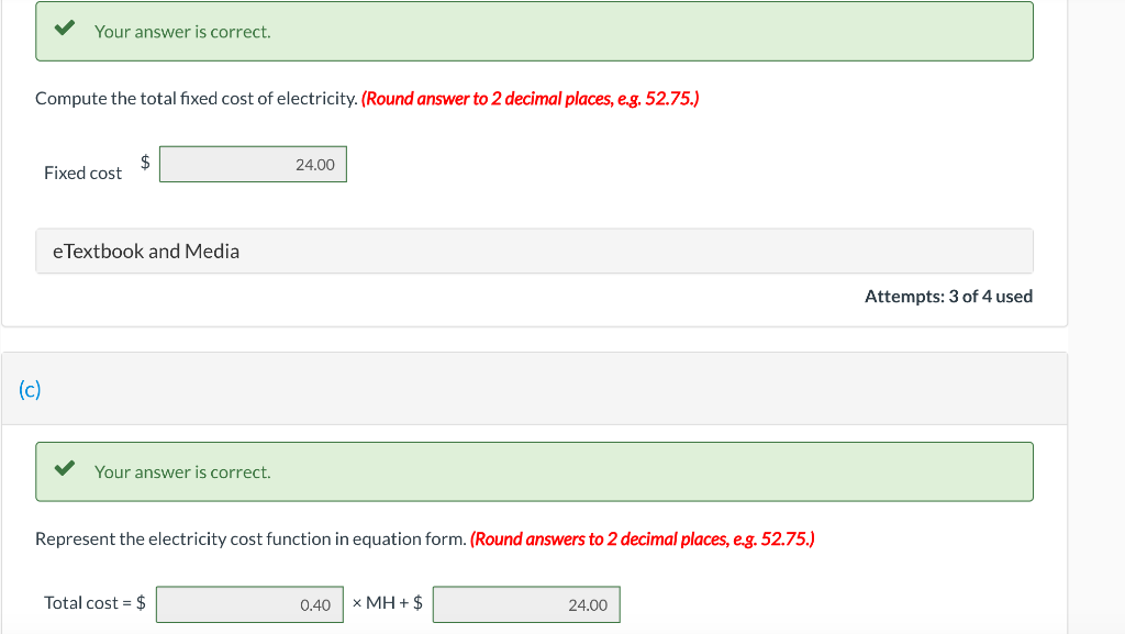 January 510 $ 240 February 540 $ 300 March 360 $ 205