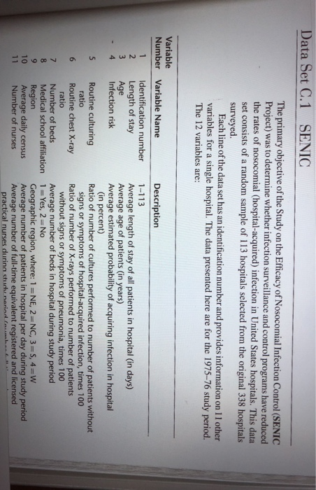 average length of stay in a hospital (Y) is anticipated to be