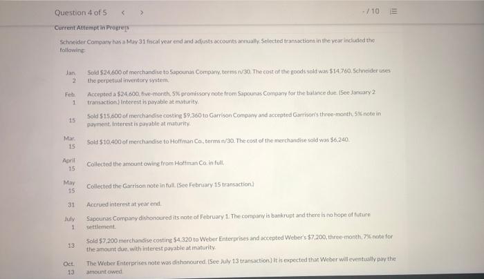 follows: SAGE HILL MERCHANDISING Aged Schedule of Accounts Receivable No. of Days