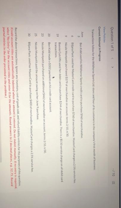 -/15 The Allowance for Doubtful Accounts has an unadjusted $1710 debit balance