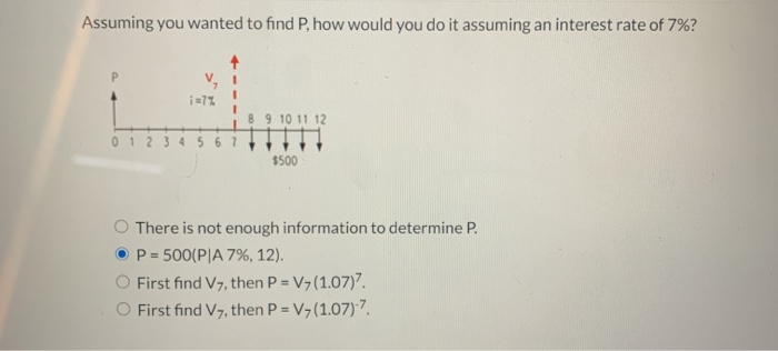 Assuming you wanted to find P, how would you do it