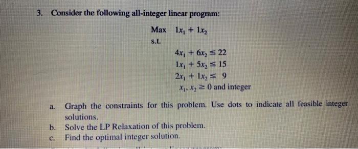 you . a. 1. Indicate which of the following is an all-integer