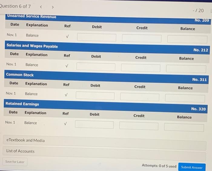 Unearned Service Revenue Salaries and Wages Payable Common Stock Retained Earnings 1.416