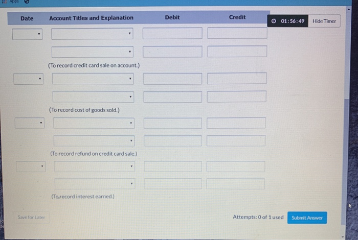 Progress On August 7, Imports to Sheridan Co. sold merchandise with a