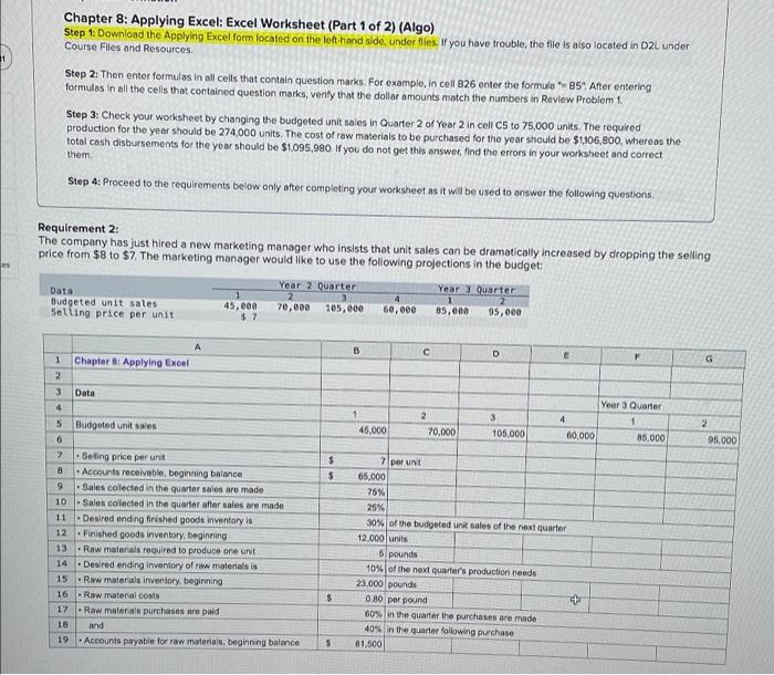 Excel form located on the left hand side under les you have